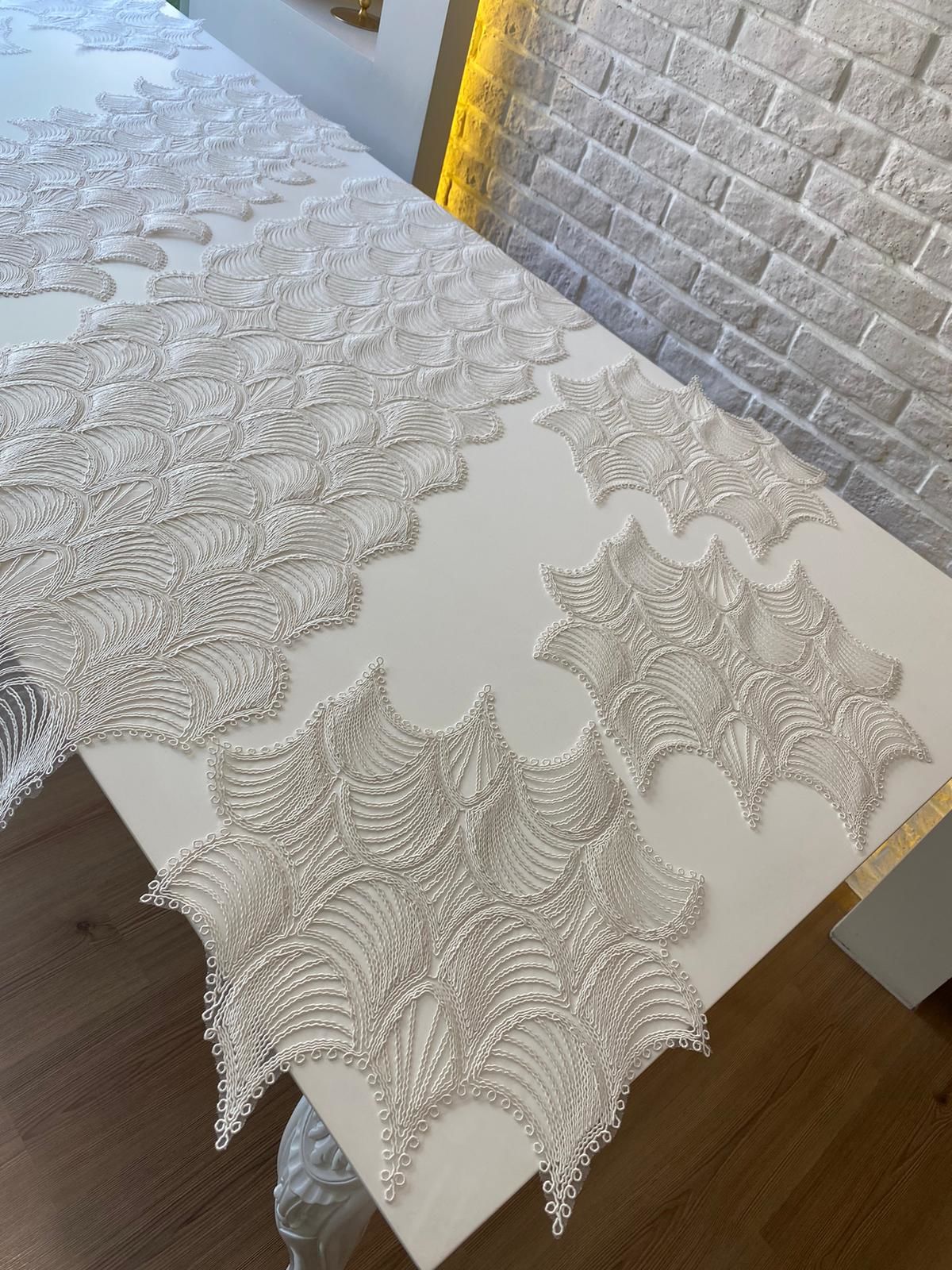 Dantel Salon Takımı | Ekru