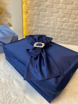 Fiyonk Detaylı Hurç | Lacivert