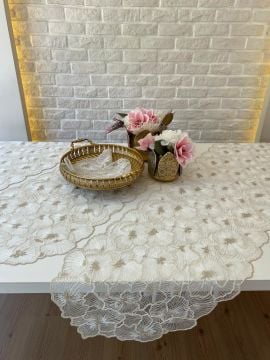 Dantel Salon Takımı | Ekru