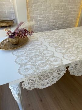 Dantel Salon Takımı | Ekru