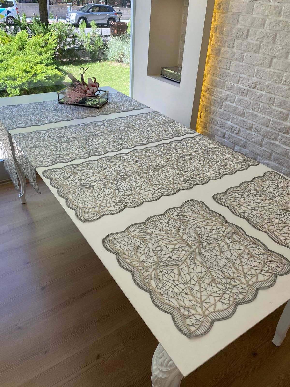 Dantel Salon Takımı | GRİ
