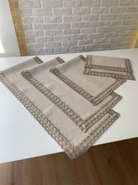 Fransız Dantelli Salon Takımı | CAPPUCİNO