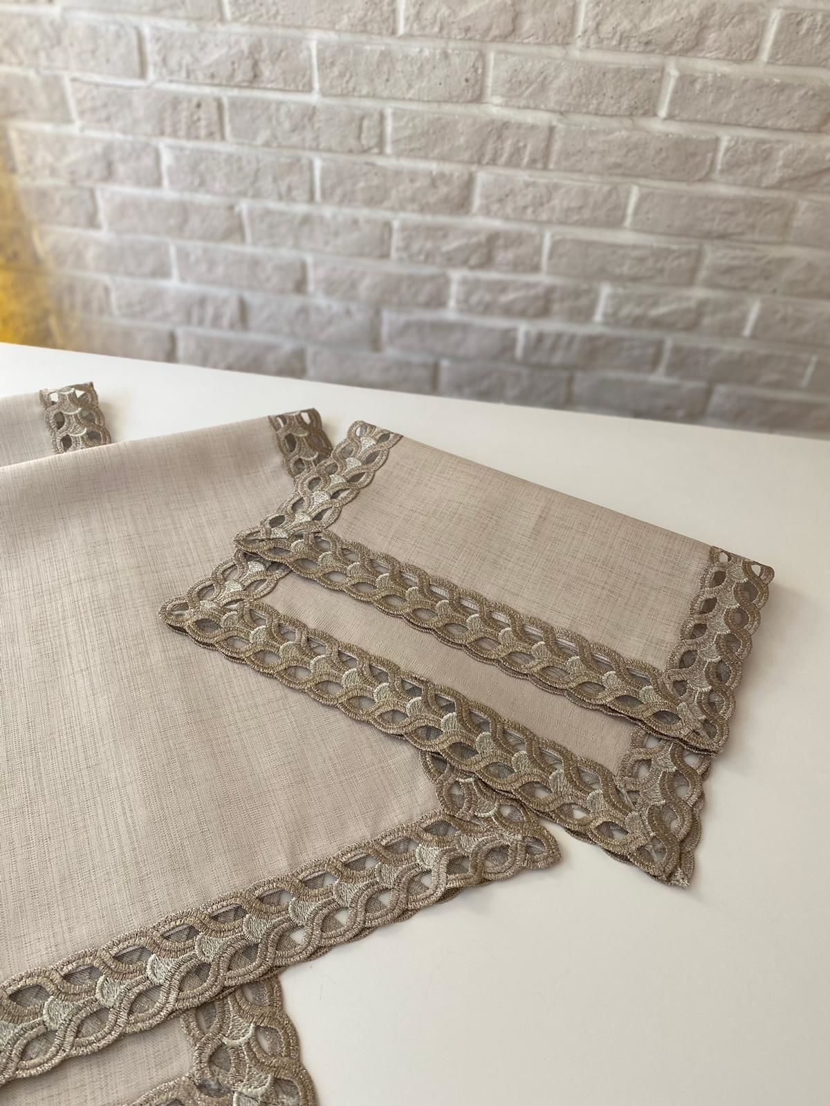 Fransız Dantelli Salon Takımı | CAPPUCİNO