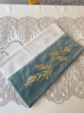 Nakışlı Havlu / Mint