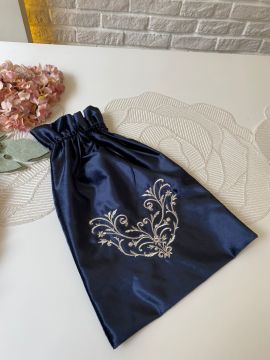 Nakışlı Kese (35*45 cm) | Lacivert