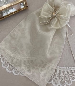 6’lı Organze Kese 25*35 cm | Cappuccino