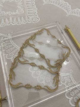 Maraş İşi Tepsi Örtüsü | Gold