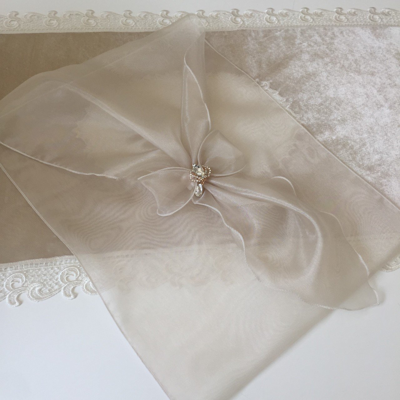 Cappuccino Fiyonklu Kese | 35*45 cm