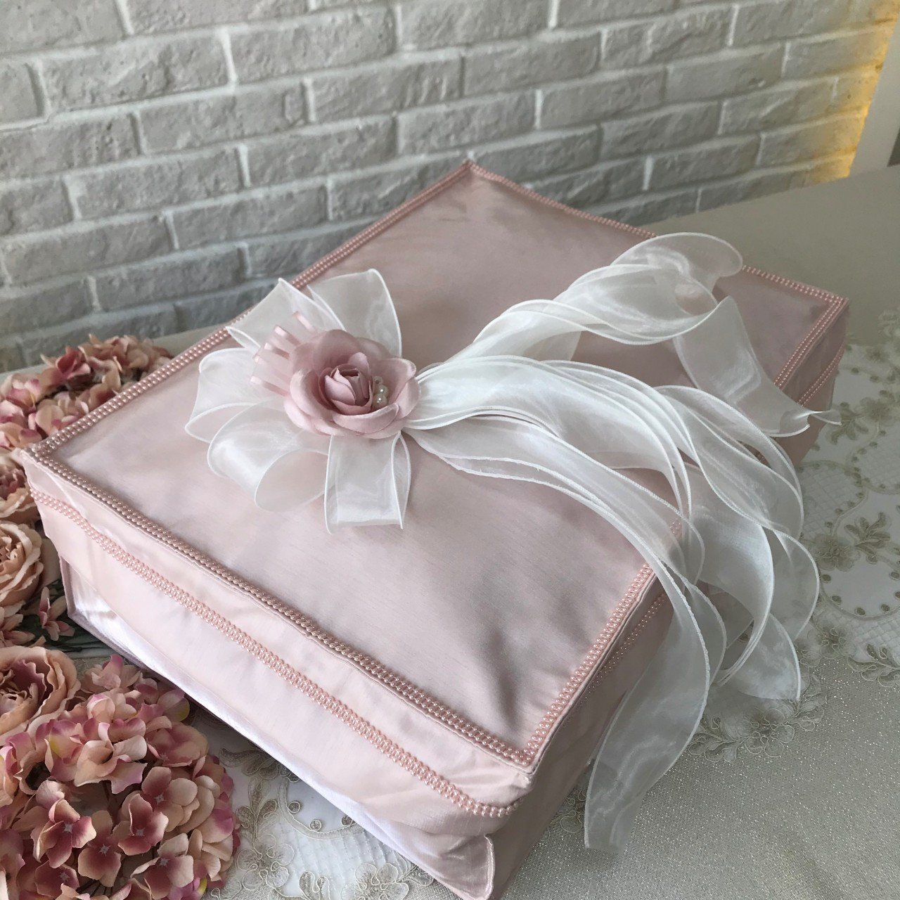 Buket Detaylı Hurç | Pudra