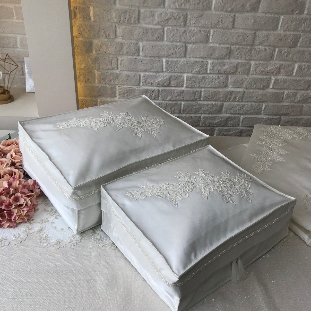 Fransız Dantelli Seccade Takımı