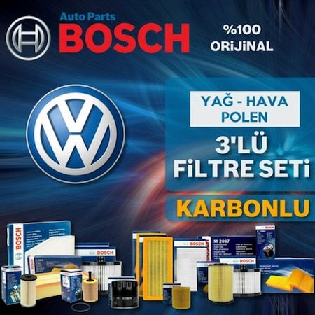 Vw Jetta 1.4 Tsi Bosch Filtre Bakım Seti 2015-2017 Czc / Czd (495303105)