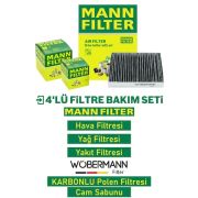 Wöbermann+mann Volvo S60 1.6 Dizel Filtre Bakım Seti 2011-2015 4k