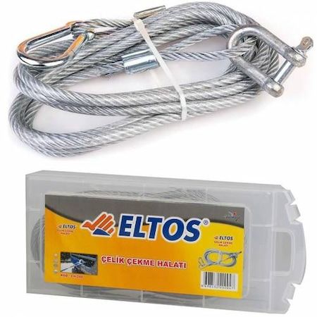 Eltos Ch200 Oto Çekme Halatı Çelik İzoleli Çeki Halatı 3.5 m N11.221
