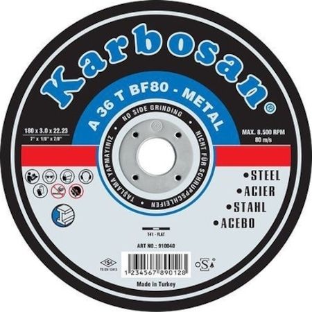 Karbosan 230 Kesici Taş 230 lük Kesici Disk