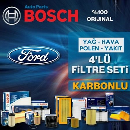 Ford C-Max 1.6 Tdci Bosch Filtre Bakım Seti 2011-2015 (495329372)