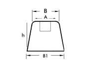 E Tip Lastik Takoz Pullu 200x100