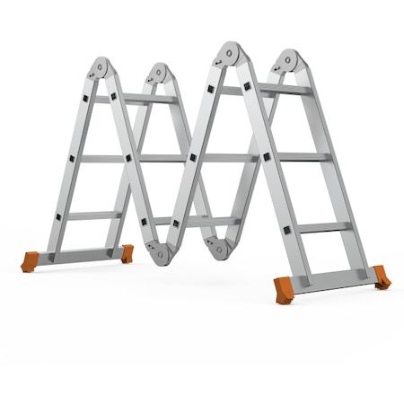Saraylı 7612 Akrobat Merdiven 4*3 Çok Amaçlı (95x4=380 CM)