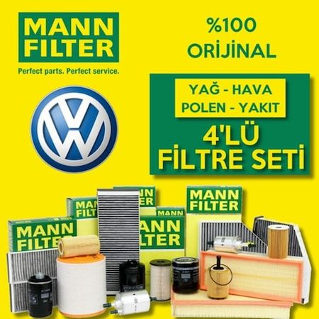 Vw Jetta 1.4 Tsi Mann-Filter Filtre Bakım Seti 2011-2015 (495301929)