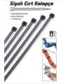 Cırt Kelepçe 3.6x150mm 100 Adet SİYAH Kablo Bağı 3.6x15cm
