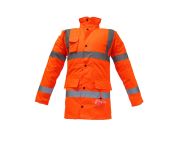 JUNIOR JN1012 Waterproof Fosforlu Oxford Parka Turuncu L beden