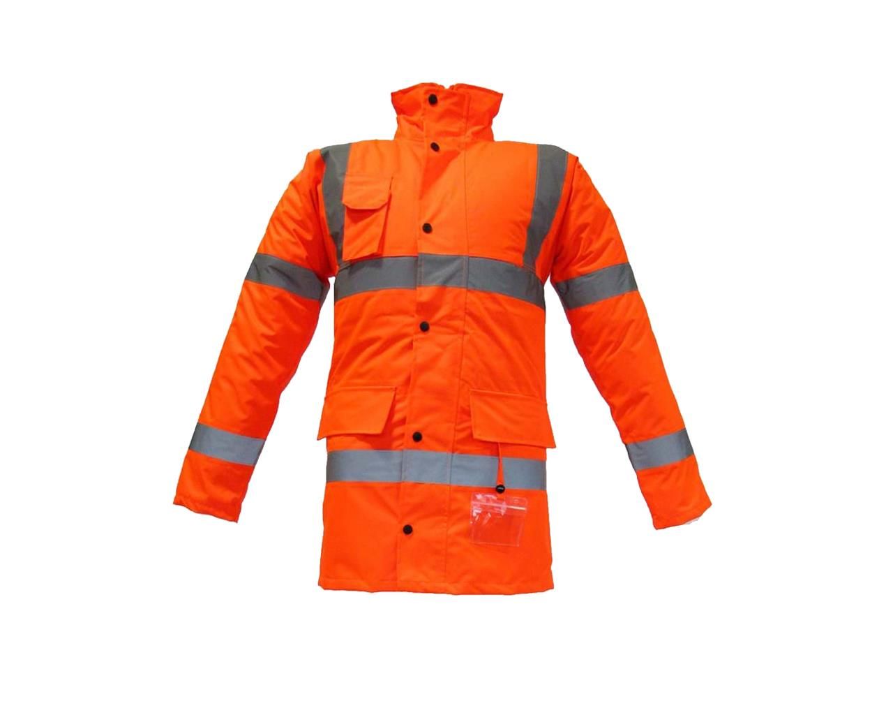JUNIOR JN1012 Waterproof Fosforlu Oxford Parka Turuncu M beden