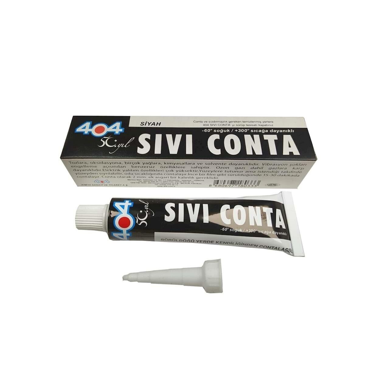 404 Sıvı Conta Siyah 45 Gr