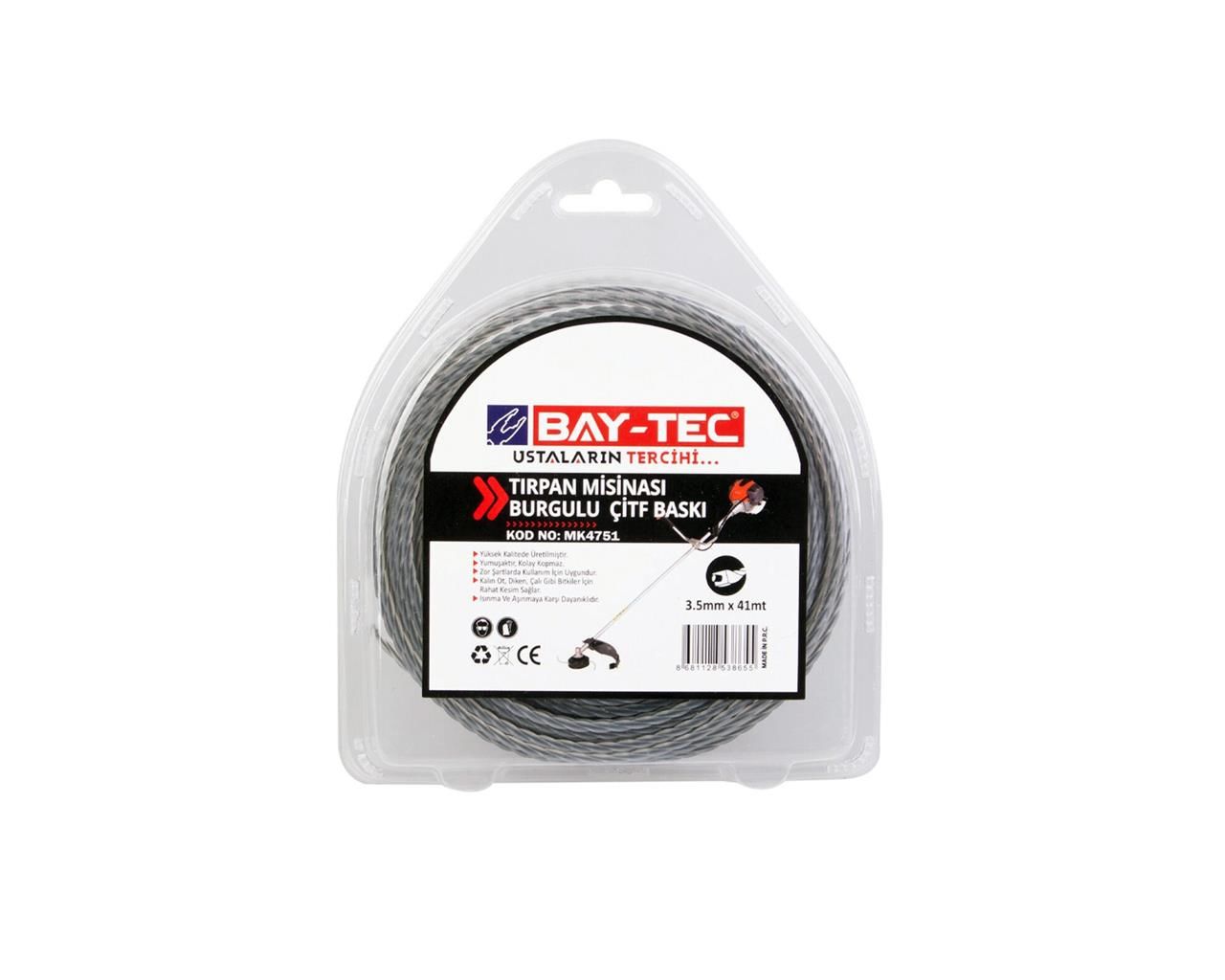Kare Tırpan Misinası 4 mm x 29 mt MK4733