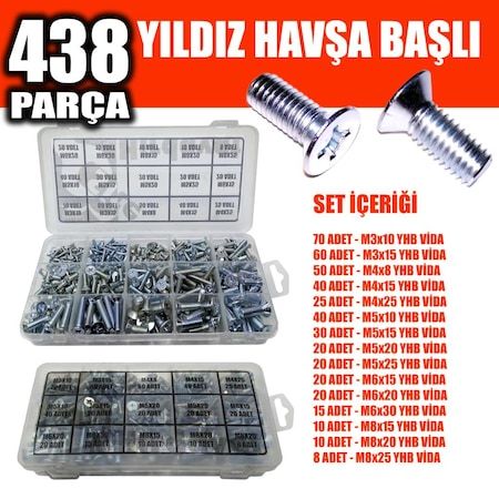 438 Parça Yhb Vida Seti