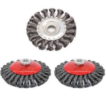 Yassı Burgulu Tel Fırça 125 Mm 12.5 Cm Genişlik Yassı Burgulu Tel Fırça 0105 -B3663