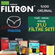 Mazda 3 1.6 Mann Filtron Filtre Bakım Seti 2003-2009