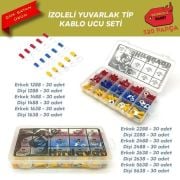 Yuvarlak Tip Izoleli Terminal Seti, Dopdolu Paket 320 Parça