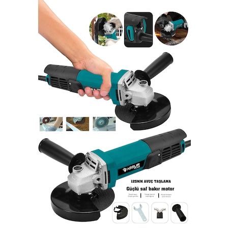Jetta Power Tools Spiral Taşlama Makinesi Devirsiz Mavi 125 MM 550 W