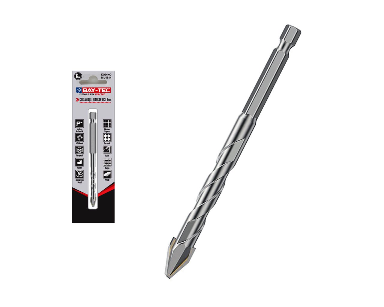 MU1819-1 12mm Çok Amaçlı Elmas Matkap Ucu