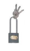 Asma Kilit Uzun GRİ 32mm
