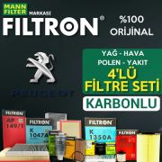 Peugeot Partner 1.9 Dizel Filtron Filtre Bakım Seti 2002-2008 (495585009)