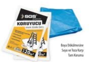 Kalın Hışır Örtü 30m2 Tanesi  Boya Koruma Örtüsü  SGS 4012