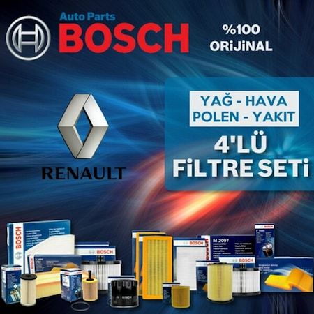 Renault Fluence 1.5 Dci Bosch Filtre Bakım Seti 2010-2016 (495584501)