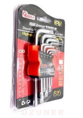 Q Tools Düz Yıldız Torx Uçlu Allen Alyan Anahtarı Takımı Seti