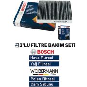 Wöbermann+bosch Bmw 1.16d F20/f21 Filtre Bakım Seti 2012-2015 3k