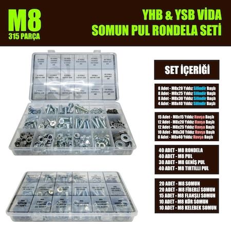 315 Parça M8 Yhb Ysb Vida Seti