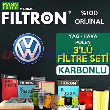 Vw Golf 7 1.2 1.4Tsı Filtron Karbonlu Filtre Bakım Seti 2013-2019