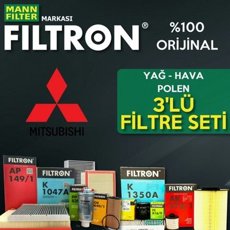 Mitsubishi Lancer 1.6 1.8 Filtron Filtre Bakım Seti 2010-2015