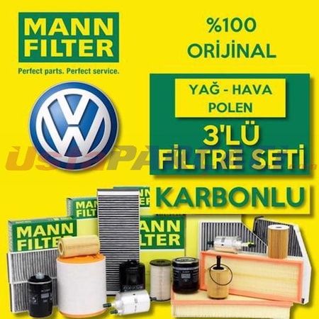 Vw Golf 7 1.2 1.4 Tsı Mann-Filter Filtre Bakım Seti 2013-2019