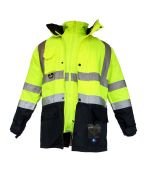 JUNIOR JN1003 (L) 5+1 İçi Çıkmalı Oxford Fosforlu Parka