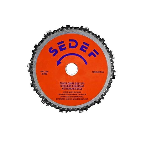 Sedef Zincirli Daire Testere 180 MM