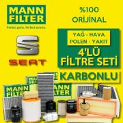 Seat Leon 1.6 Tdi Mann-Filter Filtre Bakım Seti 2013-2019 (495332332)