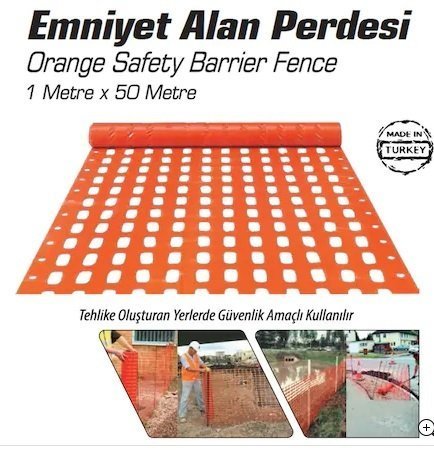 Emniyet Alan Koruma Perdesi 1 Metre x 50 Metre