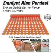 Emniyet Alan Koruma Perdesi 1 Metre x 50 Metre