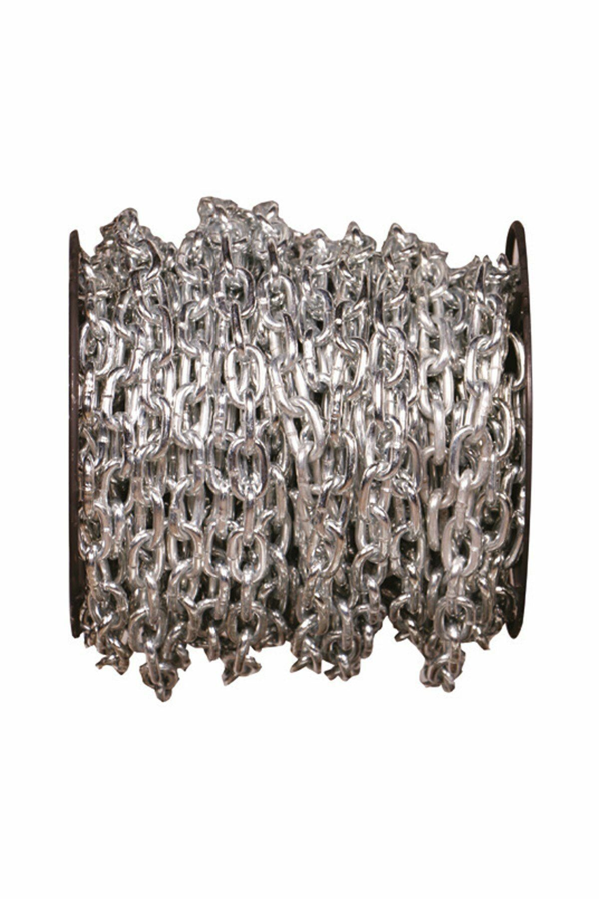 Makaralı Galvanizli Zincir 6 Mm  25KG