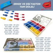 Tam İzoleli Faston Terminal Seti. Dopdolu Paket 420 Parça